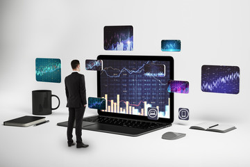Aufkleber - Workplace and trade concept