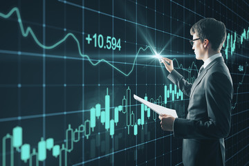 Poster - Finance and future concept