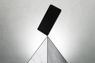 Aufkleber - Triangle with empty cellphone