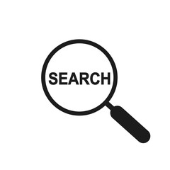 Fototapete - Magnifying glass, search icon – stock vector