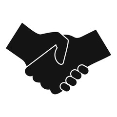 Poster - volunteer handshake icon. simple illustration of volunteer handshake vector icon for web design isol