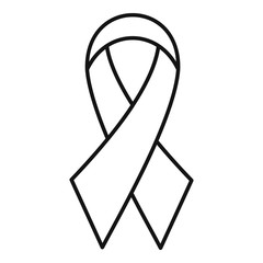 Poster - volunteer blood ribbon icon. outline volunteer blood ribbon vector icon for web design isolated on w