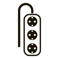 Poster - electric tee icon. simple illustration of electric tee vector icon for web design isolated on white 
