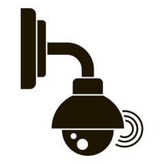 Poster - Outdoor security camera icon. Simple illustration of outdoor security camera vector icon for web design isolated on white background