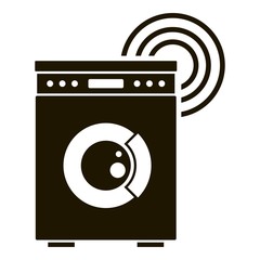 Poster - smart wash machine icon. simple illustration of smart wash machine vector icon for web design isolat
