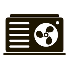 Poster - outdoor conditioner fan icon. simple illustration of outdoor conditioner fan vector icon for web des