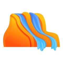 Poster - Aquapark tools icon. Cartoon of aquapark tools vector icon for web design isolated on white background