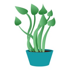 Poster - Botany houseplant icon. Cartoon of botany houseplant vector icon for web design isolated on white background