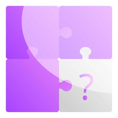 Poster - Missing puzzle icon. Cartoon of missing puzzle vector icon for web design isolated on white background