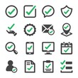 approve and true check icon set,vector and illustration