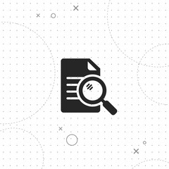 Poster - File search, document, vector best flat icon