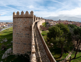 Walking the walls of Ávila in central Spain are the city of Avila's principal historic feature.