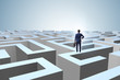 © Elnur - Businessman trying to escape from maze