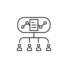 Poster - Quality, bubble, list icon. Element of consumer behavior line icon