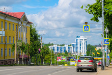 Smolensk, Russia - May, 26, 2019: Image Of Highway In Smolensk, Russia