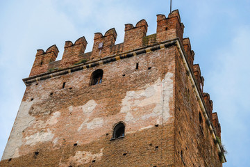 Sticker - Tower of Verona castle close up