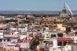 City of Seville seen from above. Andalusia. Spain. Cathedral of Seville.