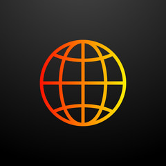 Aufkleber - globe nolan icon. Elements of science set. Simple icon for websites, web design, mobile app, info graphics