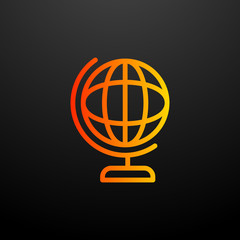 Aufkleber - globe nolan icon. Elements of science set. Simple icon for websites, web design, mobile app, info graphics