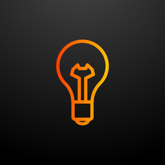 Aufkleber - bulb nolan icon. Elements of science set. Simple icon for websites, web design, mobile app, info graphics