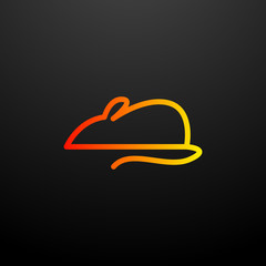 Aufkleber - experimental mouse nolan icon. Elements of science set. Simple icon for websites, web design, mobile app, info graphics