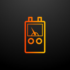 Aufkleber - voltmeter nolan icon. Elements of science set. Simple icon for websites, web design, mobile app, info graphics