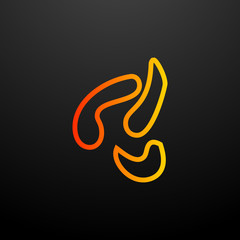 Poster - larvae nolan icon. Elements of science set. Simple icon for websites, web design, mobile app, info graphics