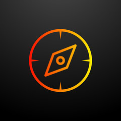 Aufkleber - compass nolan icon. Elements of science set. Simple icon for websites, web design, mobile app, info graphics