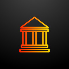 Poster - educational building nolan icon. Elements of science set. Simple icon for websites, web design, mobile app, info graphics