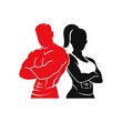 Physical Fitness, Sport Gym Logo, Muscle Man