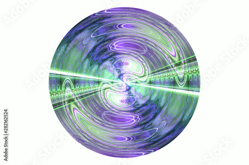 White and colorful wallpaper cover background Geometric fractal shape can ill...