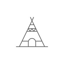 Prehistoric Teepee Icon. Element Of Prehistoric Line Icon