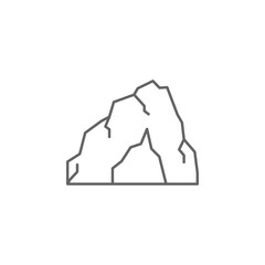 Poster - Prehistoric cave icon. Element of prehistoric line icon
