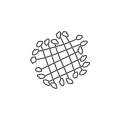 Poster - Prehistoric net icon. Element of prehistoric line icon