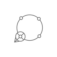 Poster - Prehistoric amulet icon. Element of prehistoric line icon