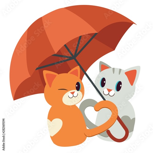 flat cats umbrella