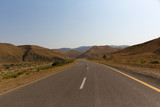 Fototapeta Przestrzenne - Road to the mountains. Xizi, Azerbaijan, road to the mountains