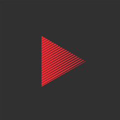 Aufkleber - Play vector icon