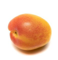 photo apricot fruit on white background