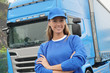 © goodluz - smiling truck driver woman