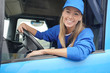 © goodluz - smiling truck driver woman