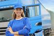 © goodluz - smiling truck driver woman