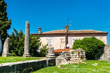 Sticker - Roman ruins in Porec, Croatia