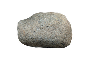 Poster - natural stone isolated on white background