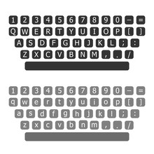 Vector Illustration Of Qwerty Keyboard