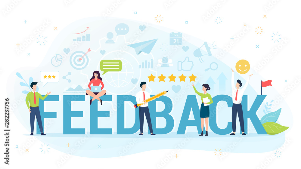 Feedback concept vector illustration. Stock Vector | Adobe Stock
