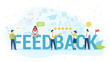 © inspiring.team - Feedback concept vector illustration.