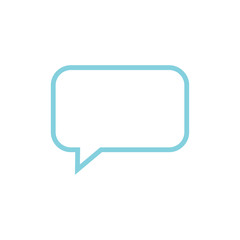 Speech bubble icon chat isolated on the white background