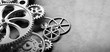 Gears and cogs mechanism. Industrial machinery