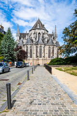 Wall Mural - Saint Waltrude Collegiate Church in Mons, Belgium.